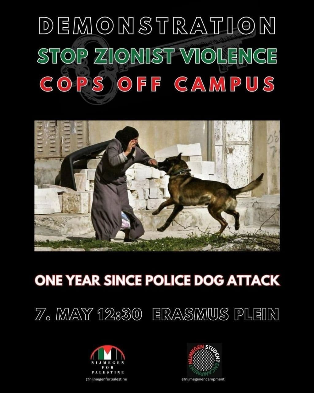 STOP ZIONIST VIOLENCE COPS OFF CAMPUS