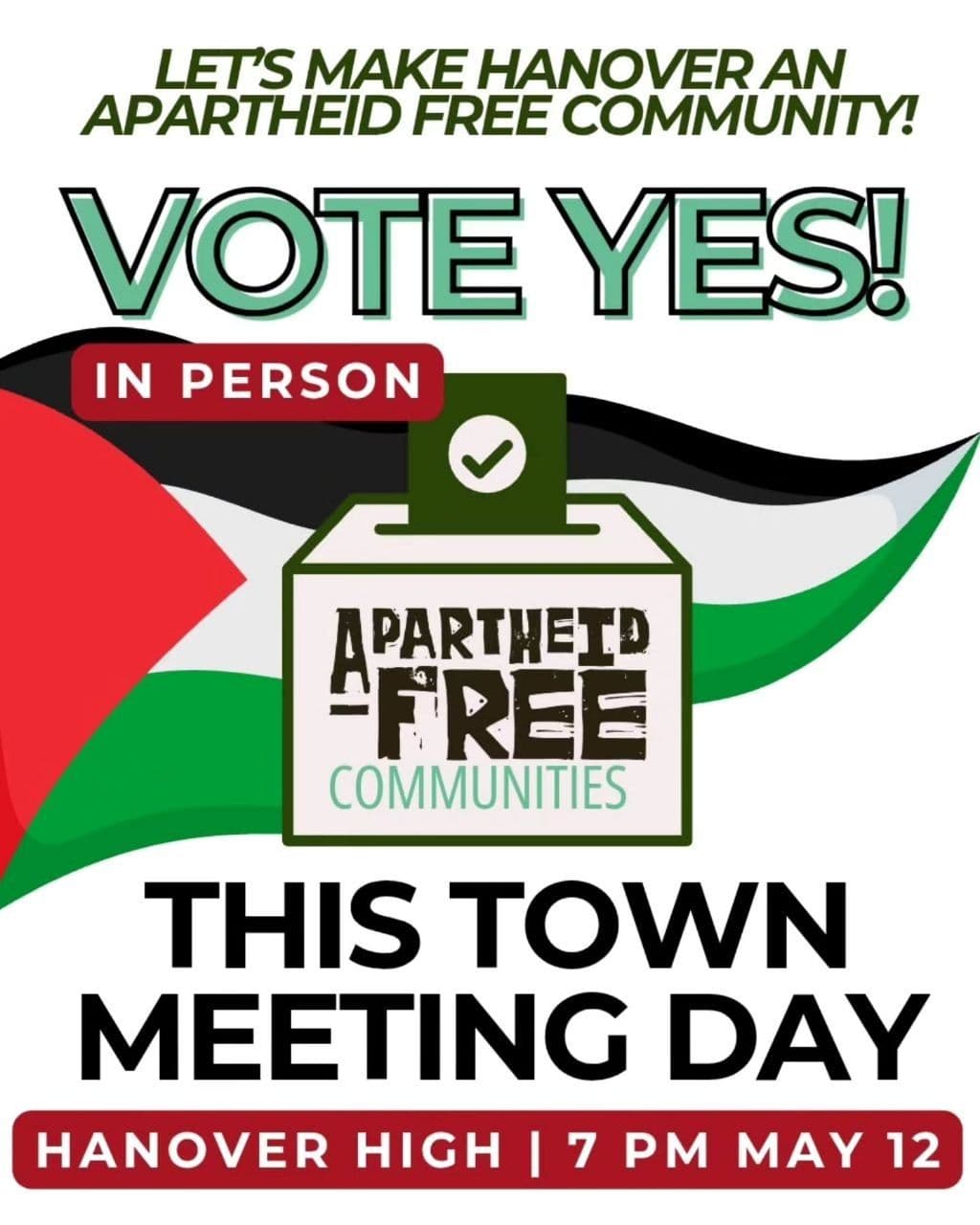 LET'S MAKE HANOVER AN APARTHEID FREE COMMUNITY!