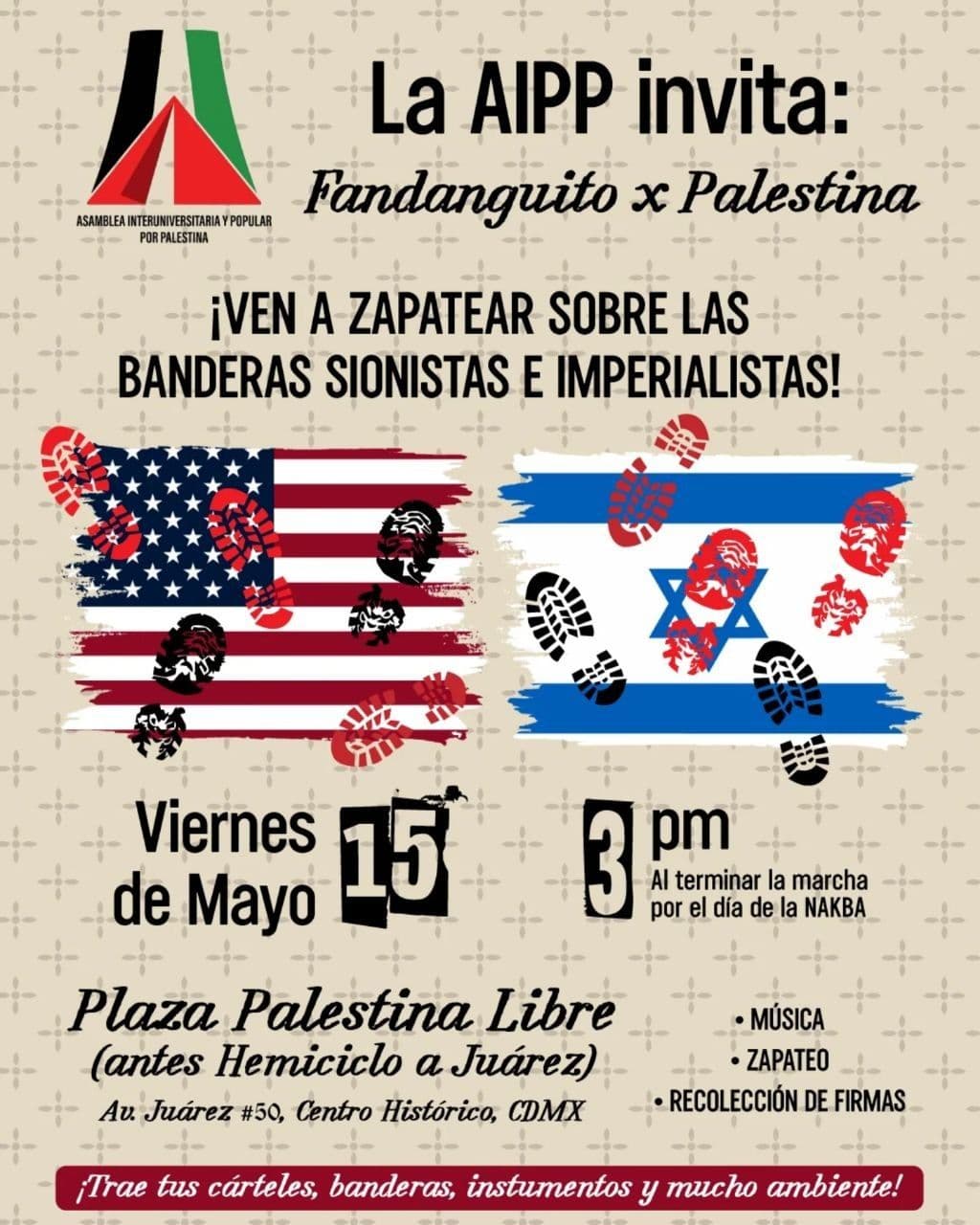 La AIPP invita: Fandanguito x Palestina