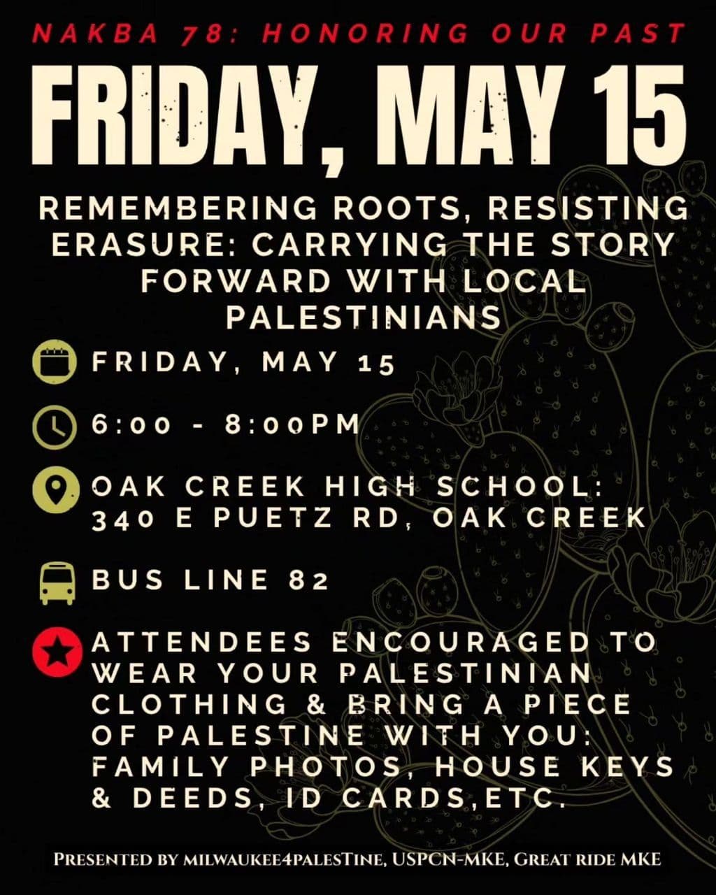 IN ONE WEEK: NAKBA COMMEMORATION WEEKEND