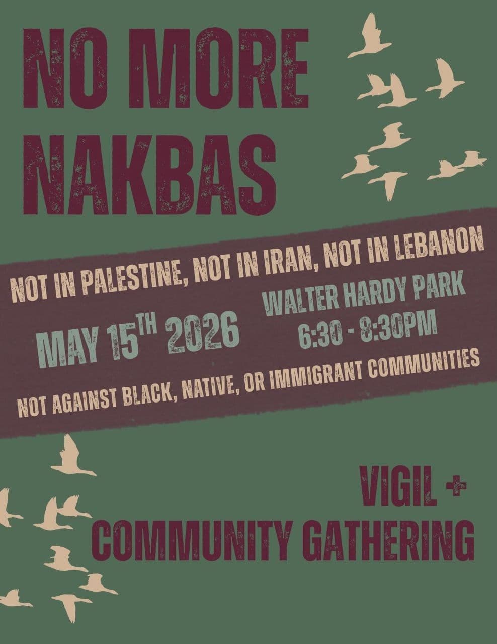 NO MORE NAKBAS
