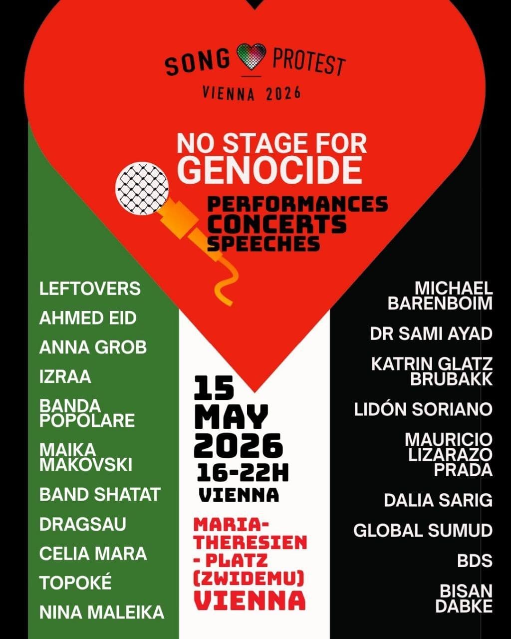 NO STAGE FOR GENOCIDE