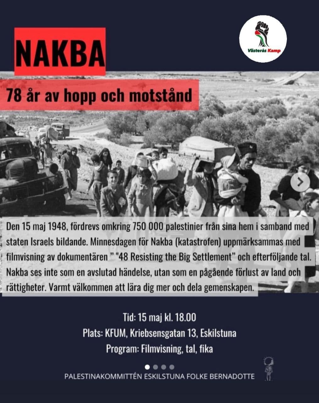 78 ar av hopp och motständ