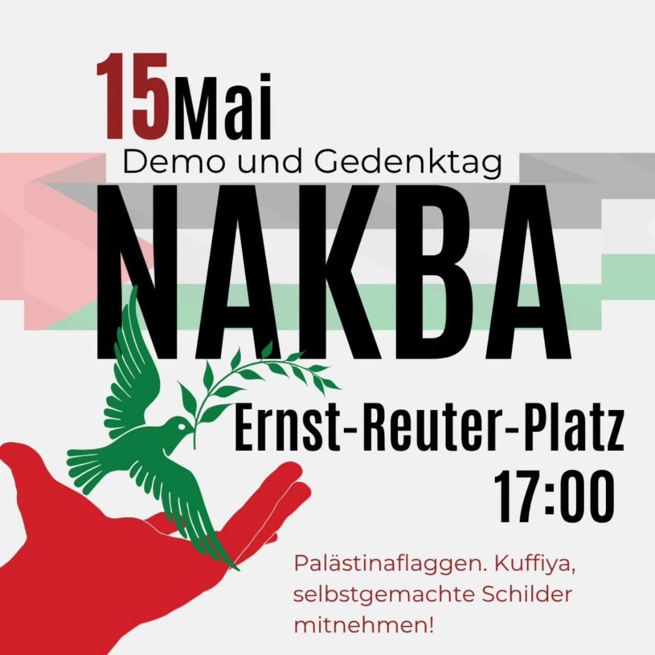 Demo und Gedenktag NAKBA