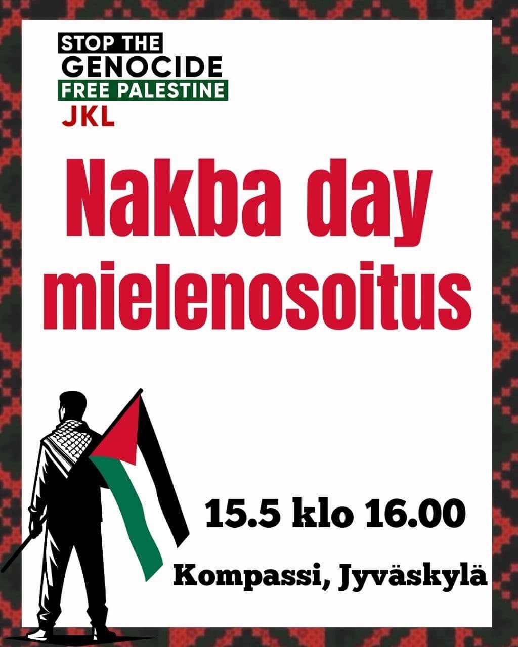 Nakba day mielenosoitus
