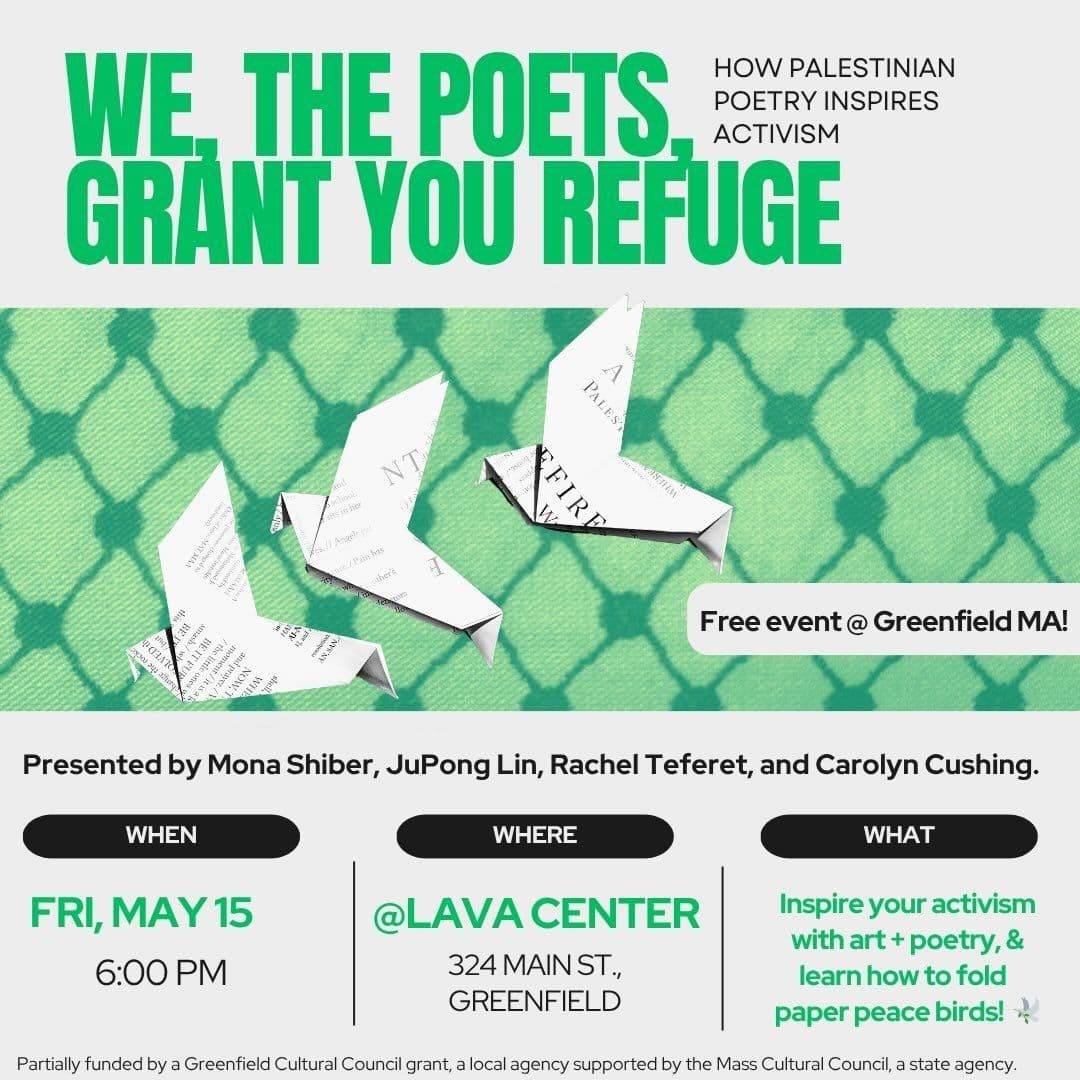 WE, THE POETS. GRANT YOU REFUGE