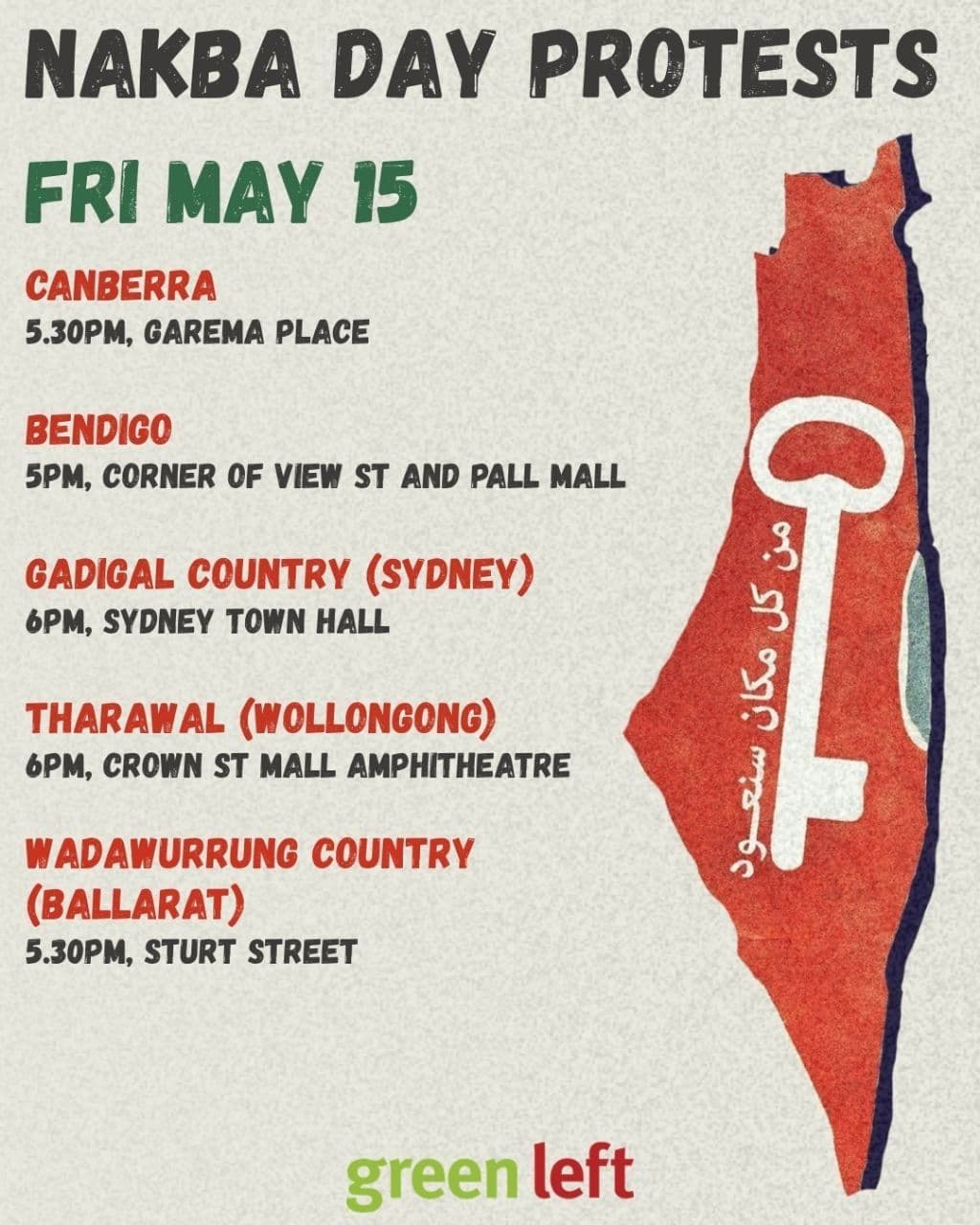 NAKBA DAY PROTESTS / Wollongong