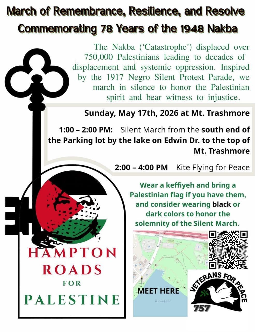 March of Remembrance, Resilience, and Resolve Commemorating 78 Years of the 1948 Nakba