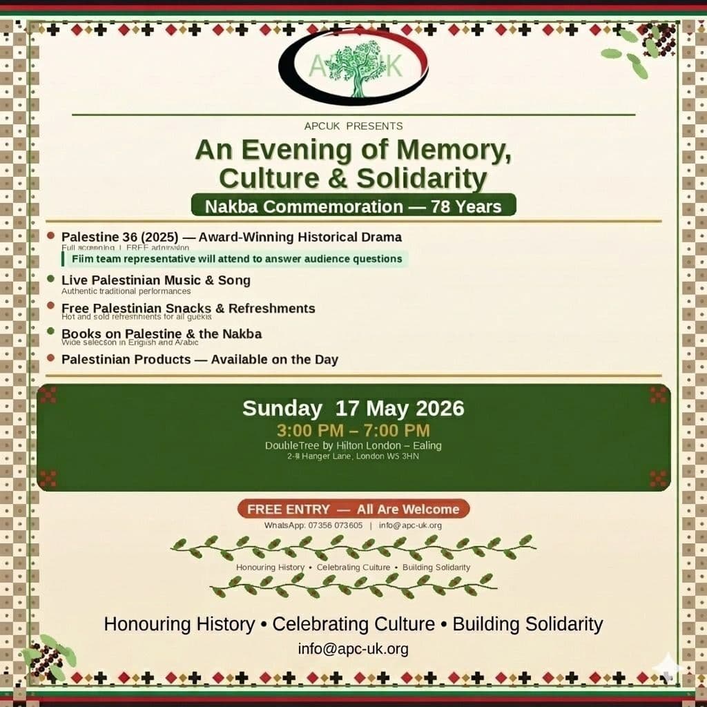 An Evening of Memory, Culture & Solidarity