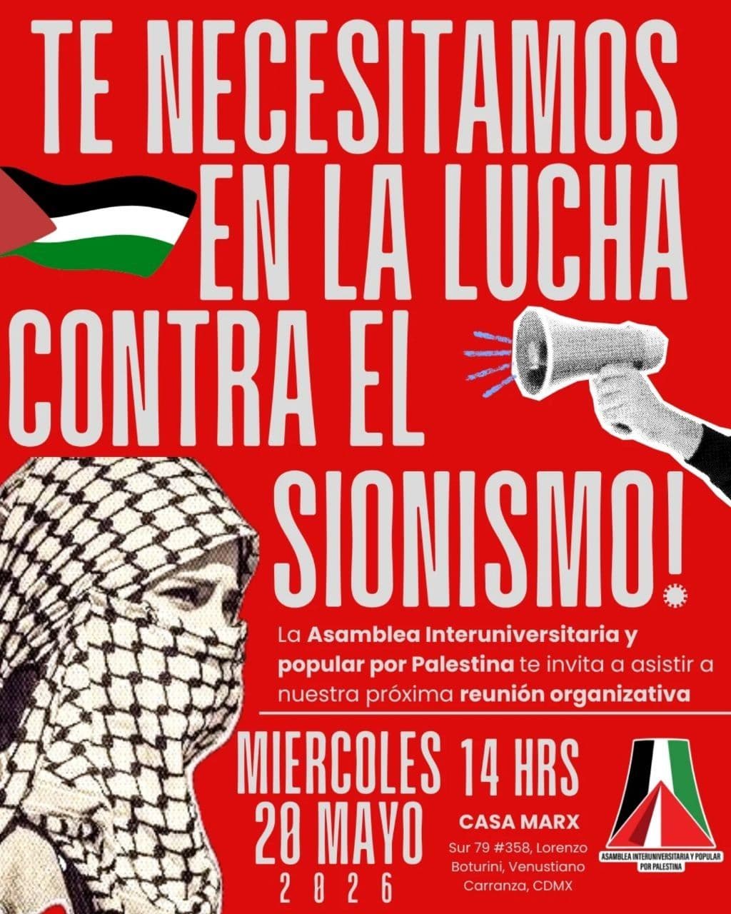 TE NECESITAMOS EN LA LUCHA CONTRA EL SIOMISMO!
