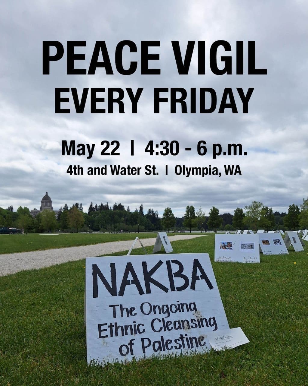 PEACE VIGIL EVERY FRIDAY