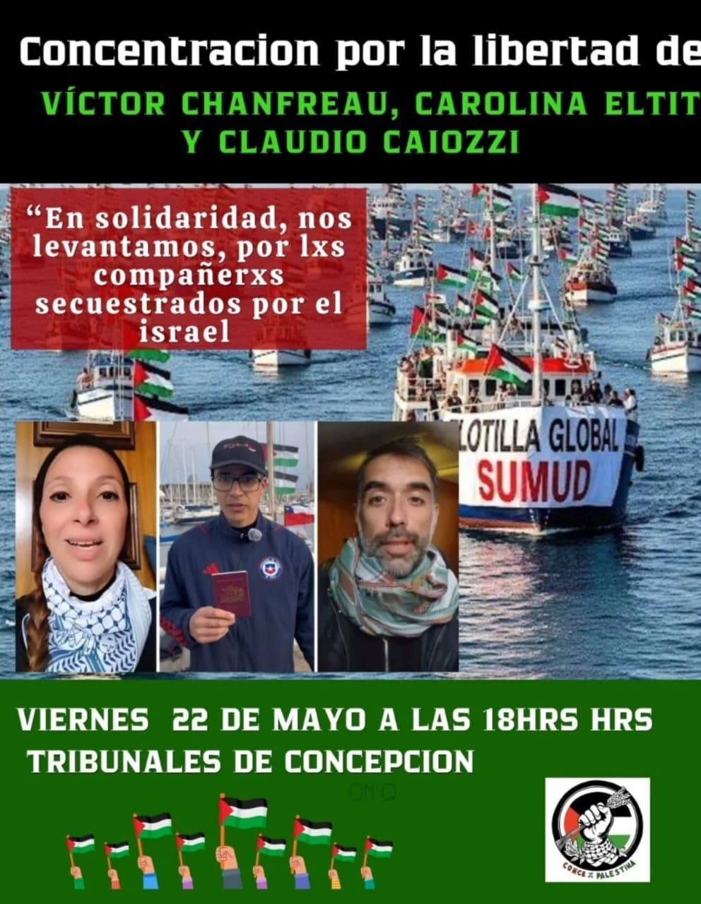 Concentracion por la libertad de