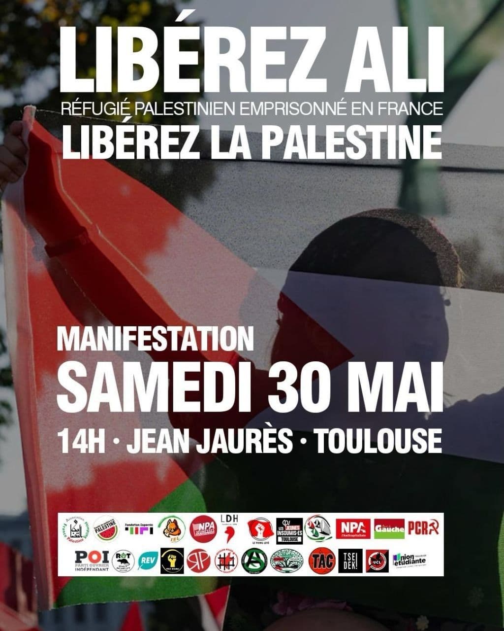LIBEREZ ALI RÉFUGIÉ PALESTINIEN EMPRISONNÉ EN FRANCE