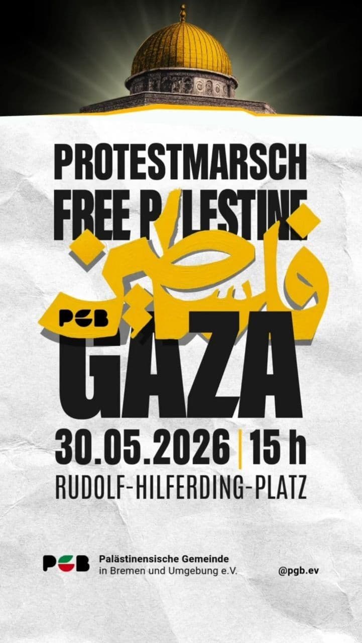 PROTESTMARSCH FREE PALESTINE