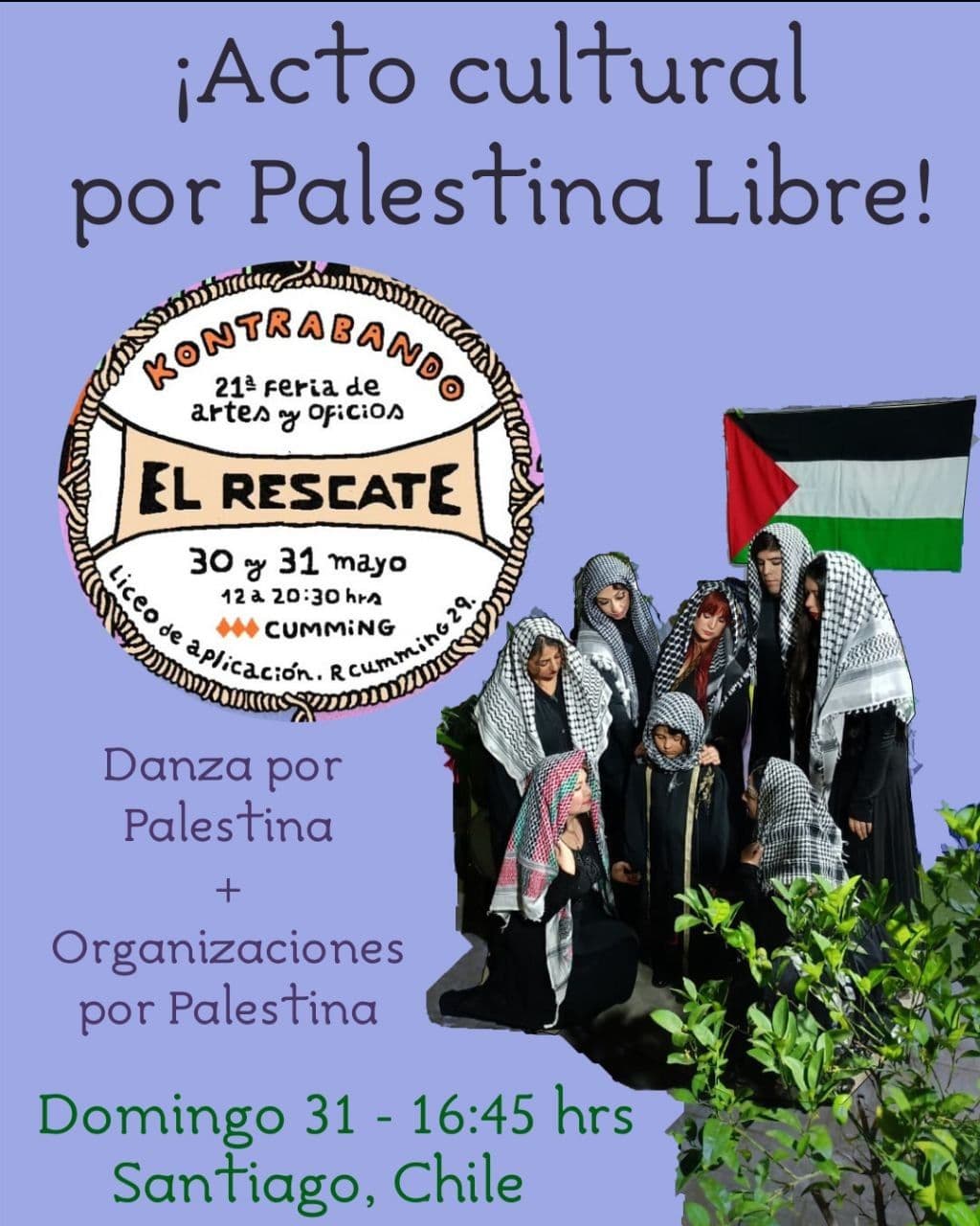 ¡Acto cultural por Palestina Libre!