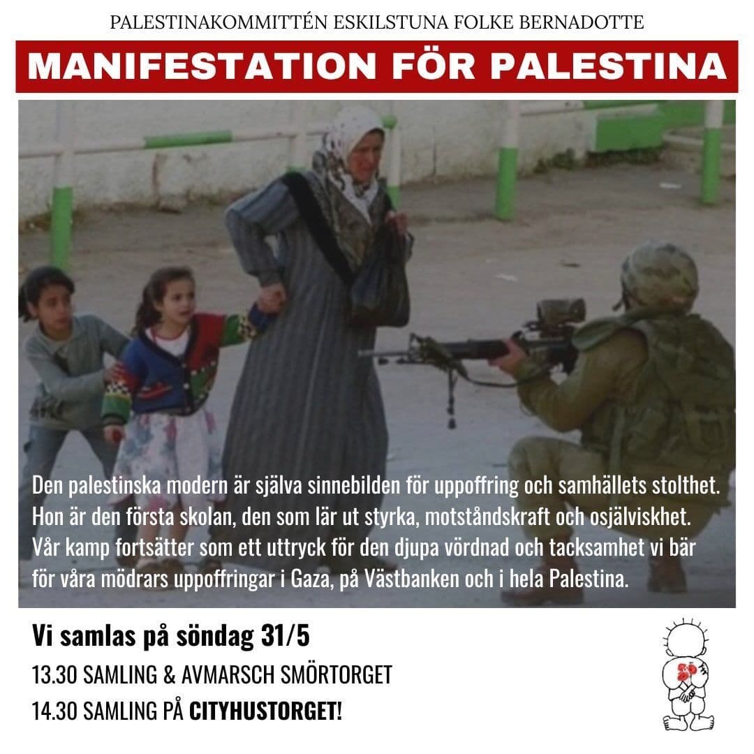 MANIFESTATION FÖR PALESTINA