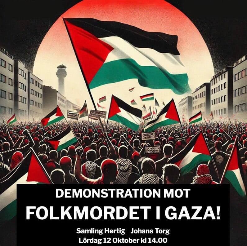 DEMONSTRATION MOT FOLKMORDET I GAZA!