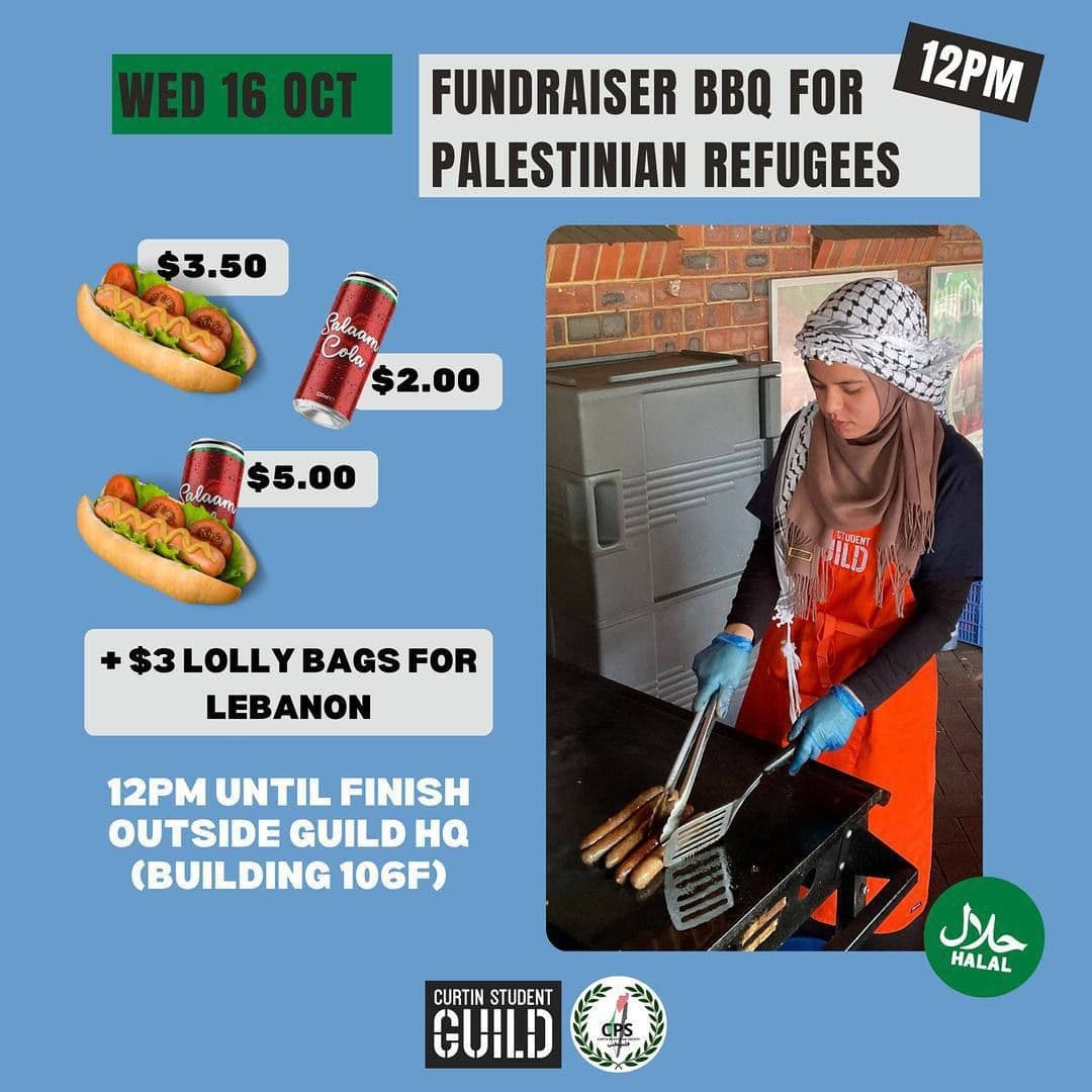 Fundraiser BBQ for Palestinian refugees + lolly bags for Lebanon