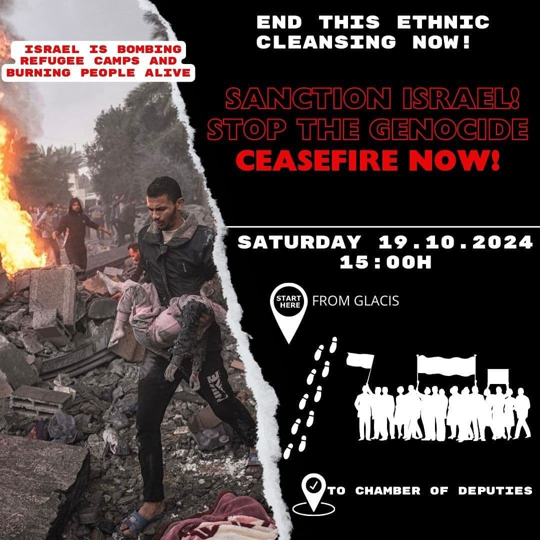 SANCTION ISRAEL! STOP THE GENOCIDE CEASEFIRE NOW!