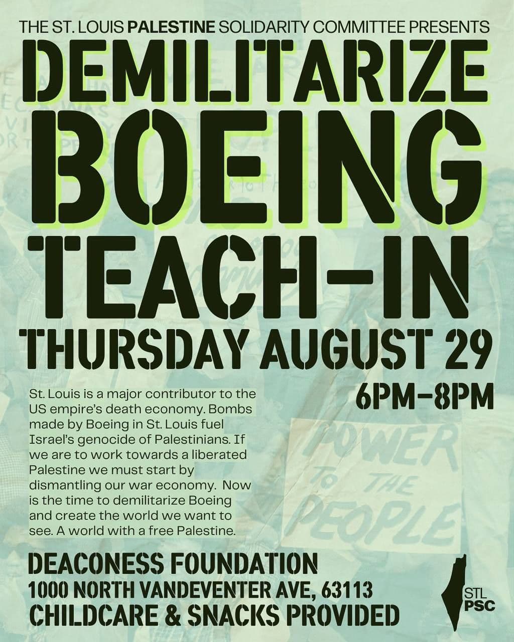 DEMILITARIZE BOEING TEACH-IN