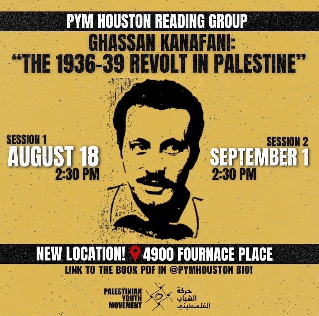 GHASSAN KANAFANI: "THE 1936-39 REVOLT IN PALESTINE"