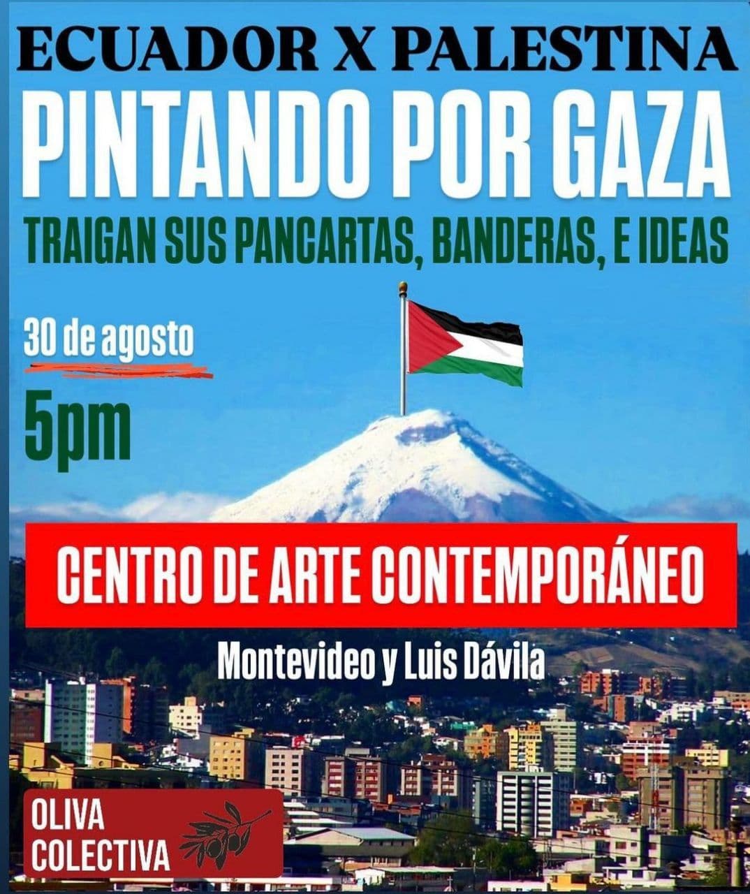 ECUADOR X PALESTINA PINTANDO POR GAZA