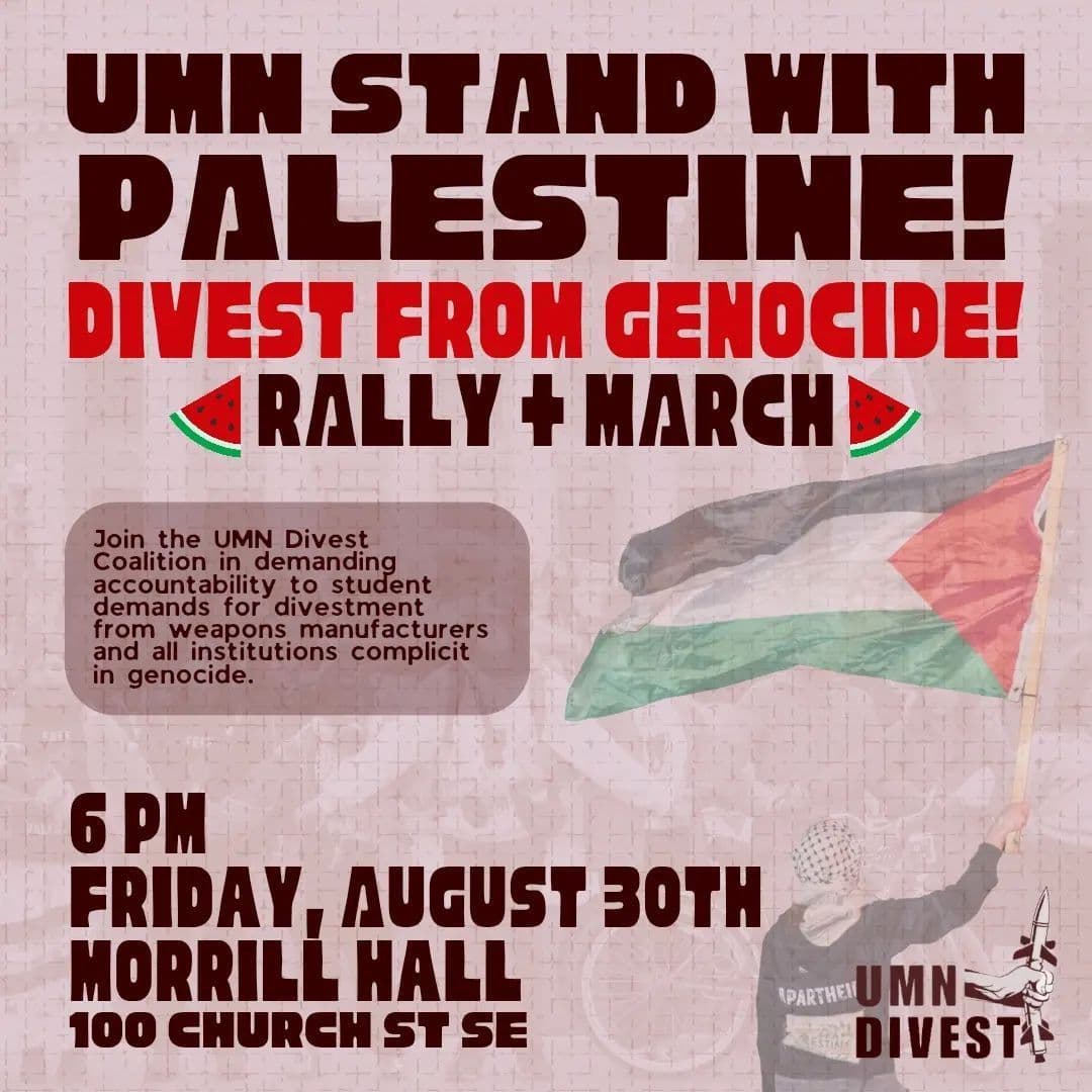 UMN STAND WITH PALESTINE!