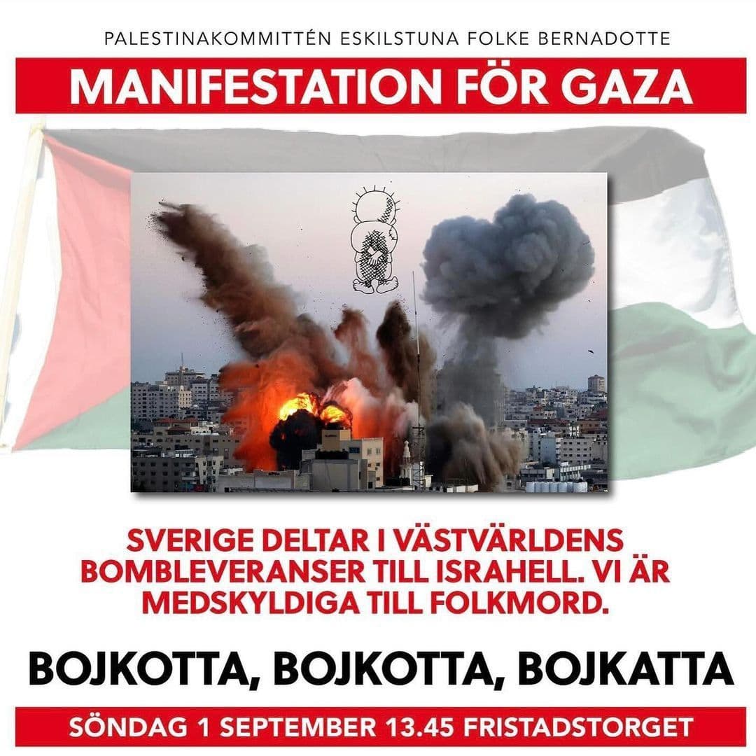 MANIFESTATION FÖR GAZA