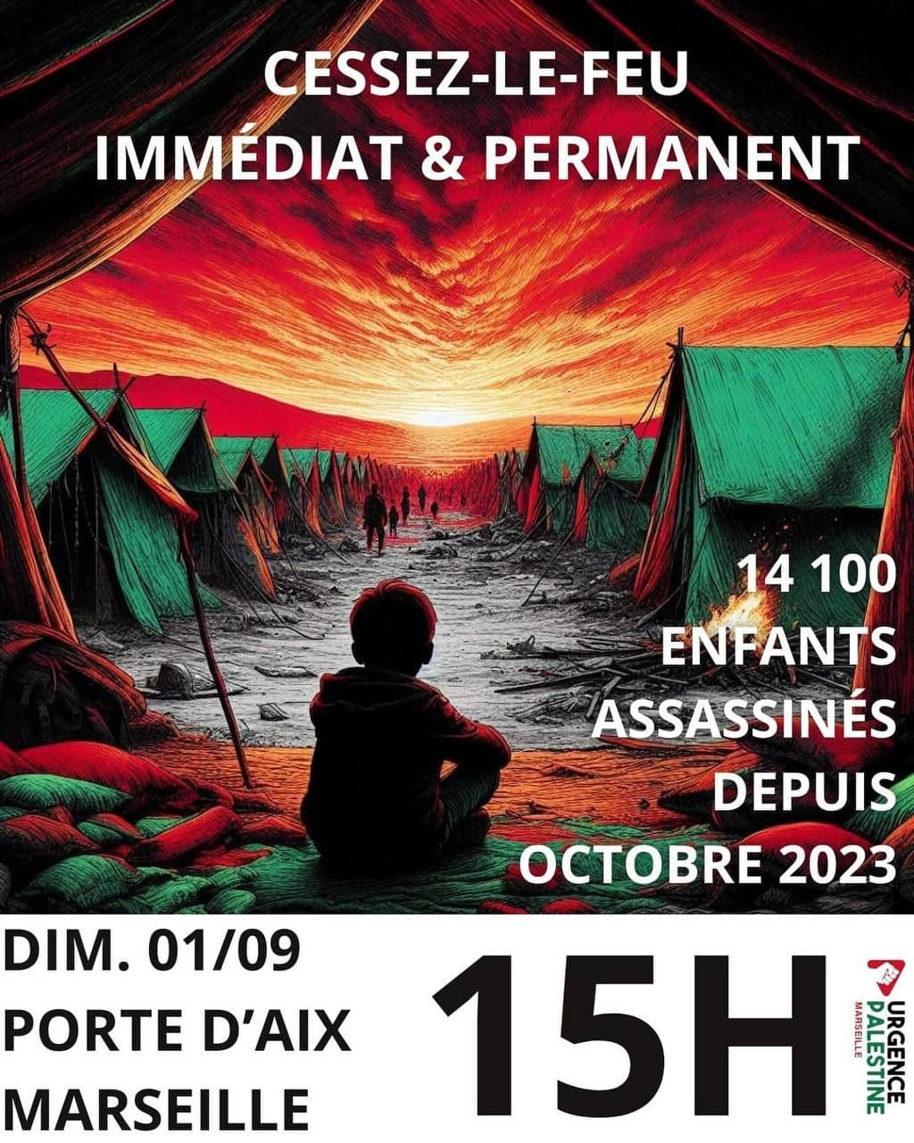 CESSEZ-LE-FEU IMMÉDIAT & PERMANENT