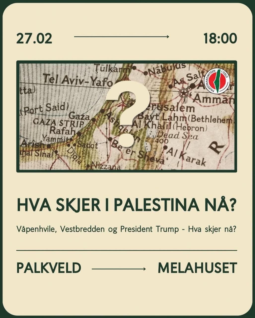 HVA SKJER I PALESTINA NA?