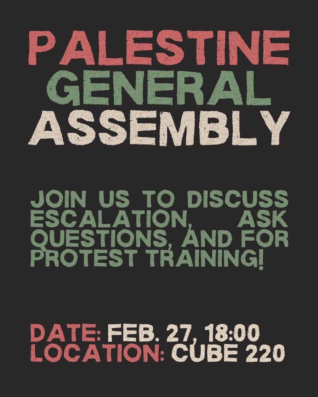 PALESTINE GENERAL ASSEMBLY
