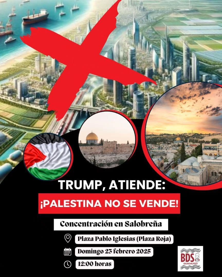 ¡PALESTINA NO SE VENDE!