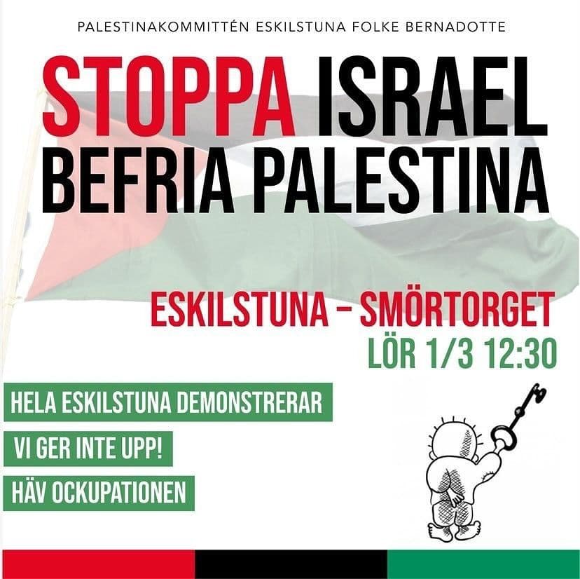 STOPPA ISRAEL BEFRIA PALESTINA