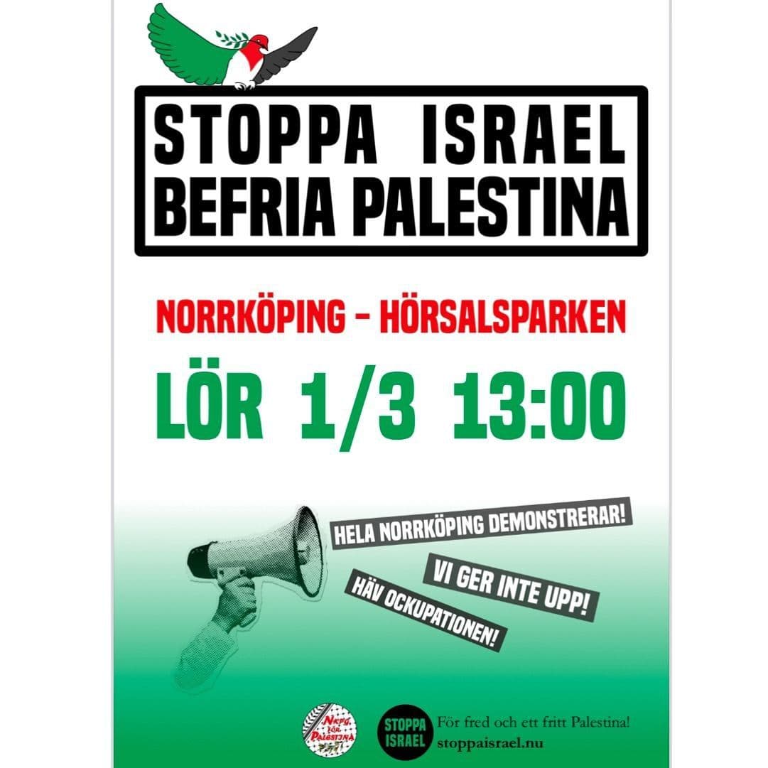 STOPPA ISRAEL BEFRIA PALESTINA