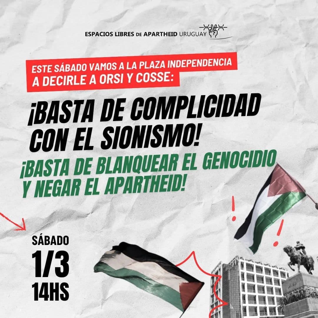 ¡BASTA DE COMPLICIDAD CON EL SIONISMO!
