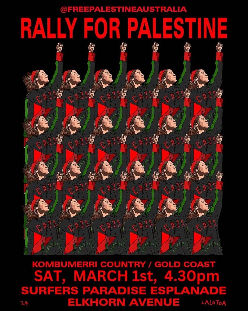 RALLY FOR PALESTINE