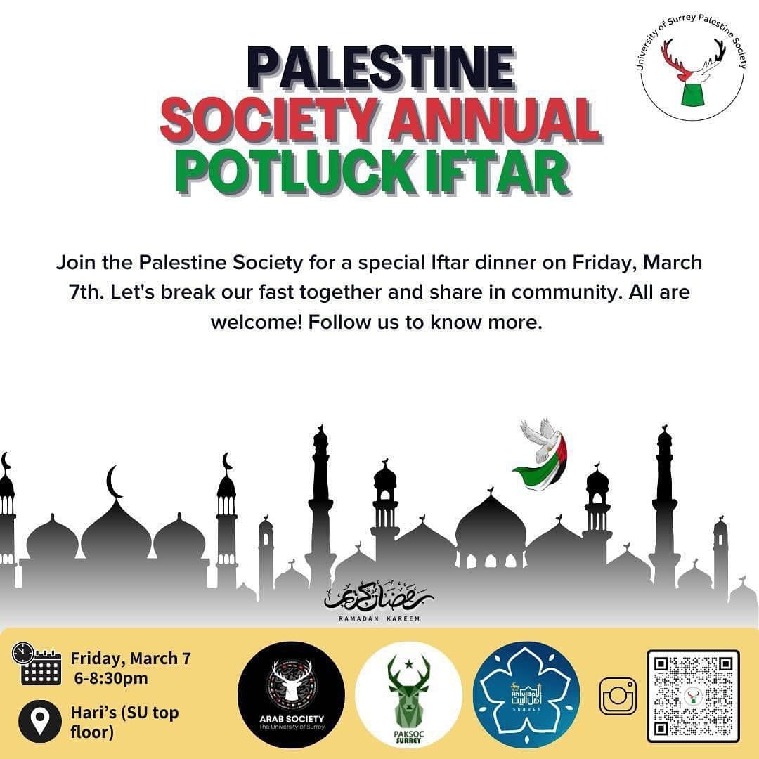 PALESTINE SOCIETY ANNUAL POTLUCK IFTAR