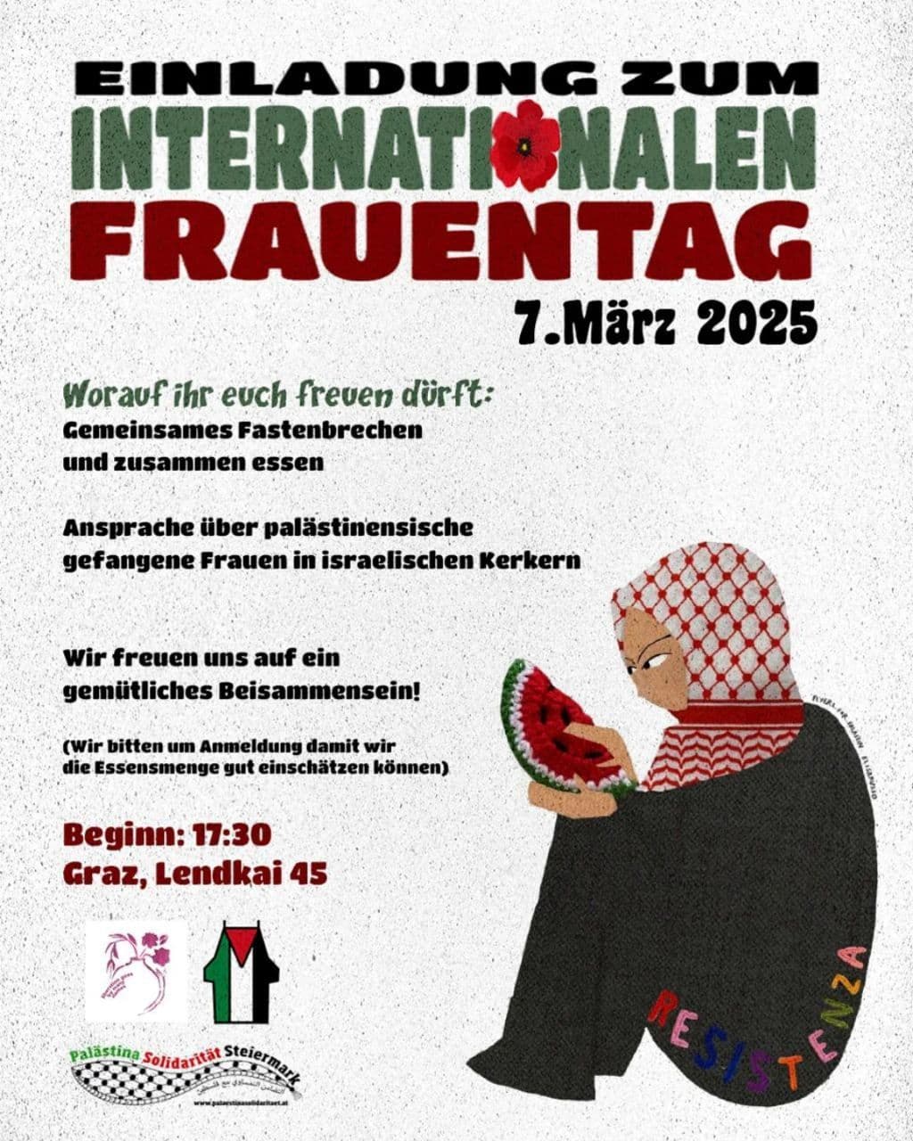 EINLADUNG ZUM INTERNATISNALEN FRAUENTAG