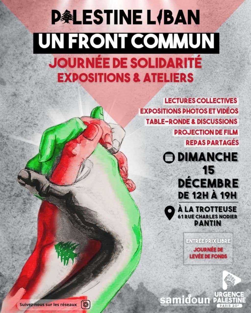 PALESTINE LIBAN UN FRONT COMMUN