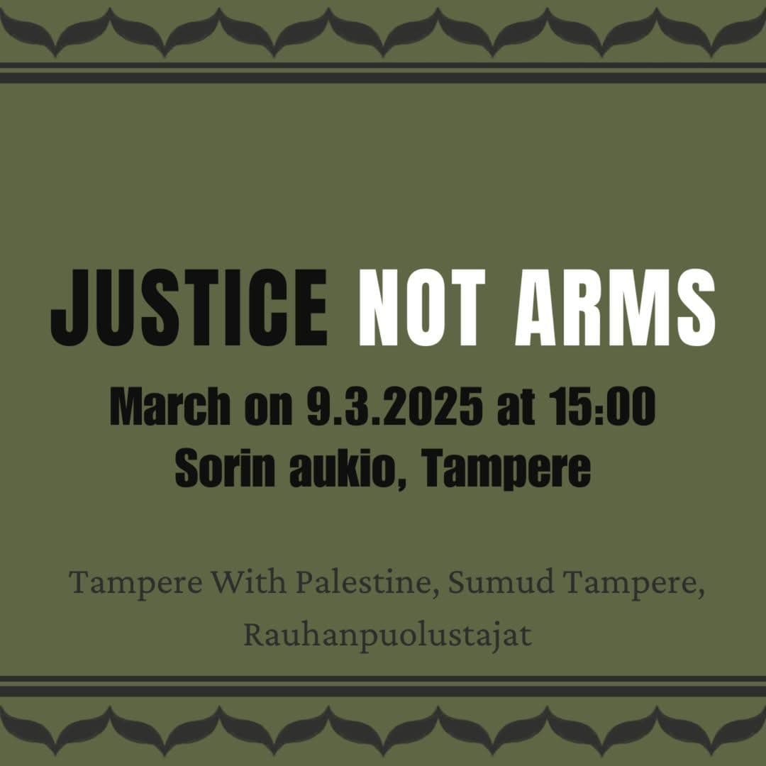 JUSTICE NOT ARMS
