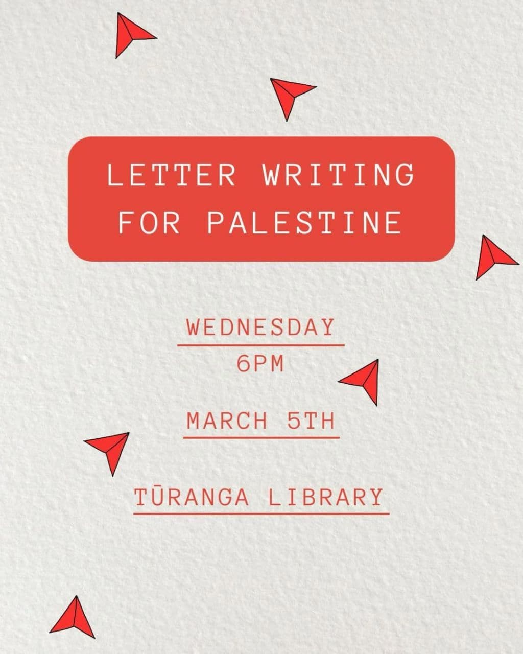 LETTER WRITING FOR PALESTINE