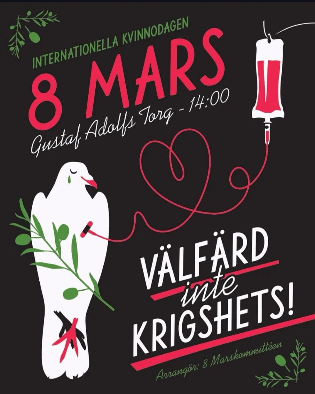 VÄLFÄRD INTE KRIGSHETS!