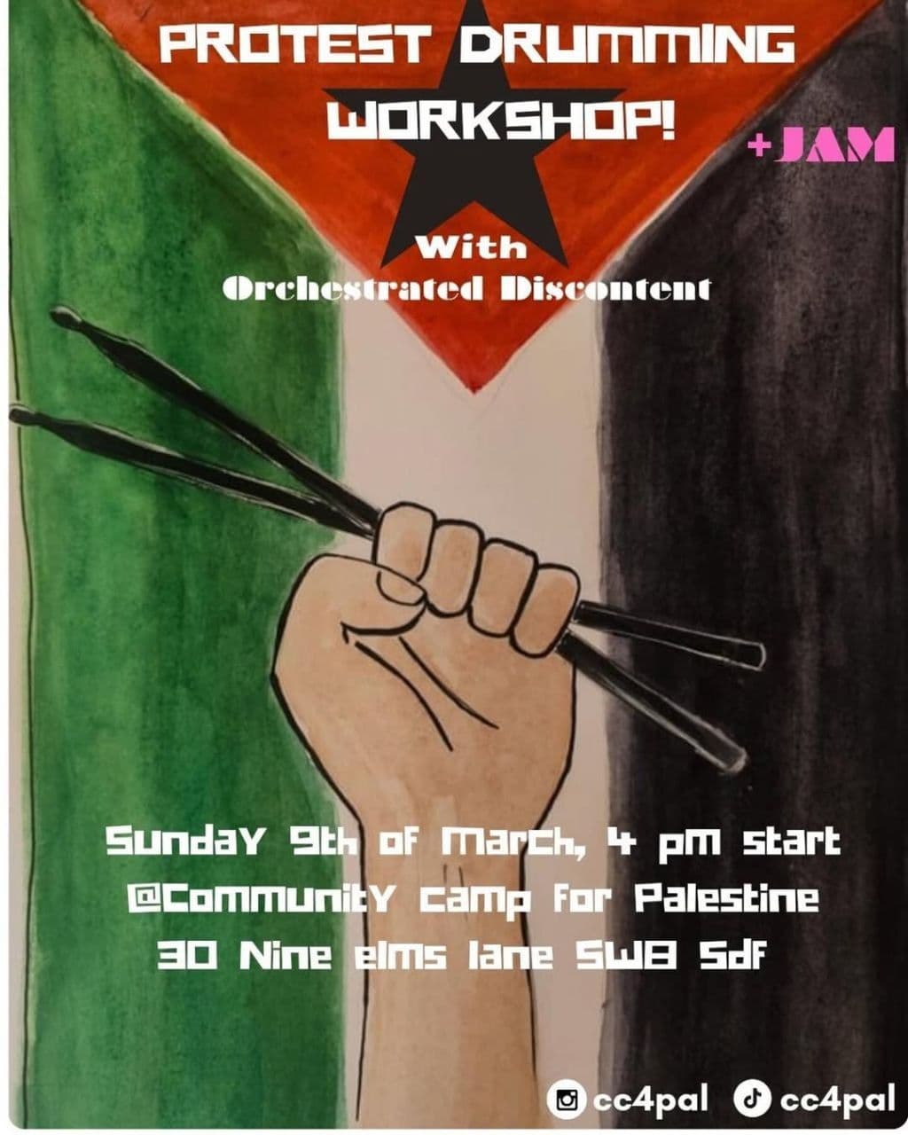 PROTEST DRUMMING WORKSHOP!