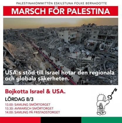 MARSCH FÖR PALESTINA (Eskilstuna)
