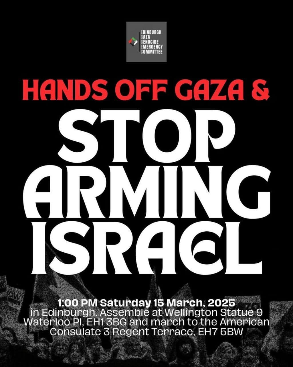 HANDS OFF GAZA & STOP ARMING ISRAEL