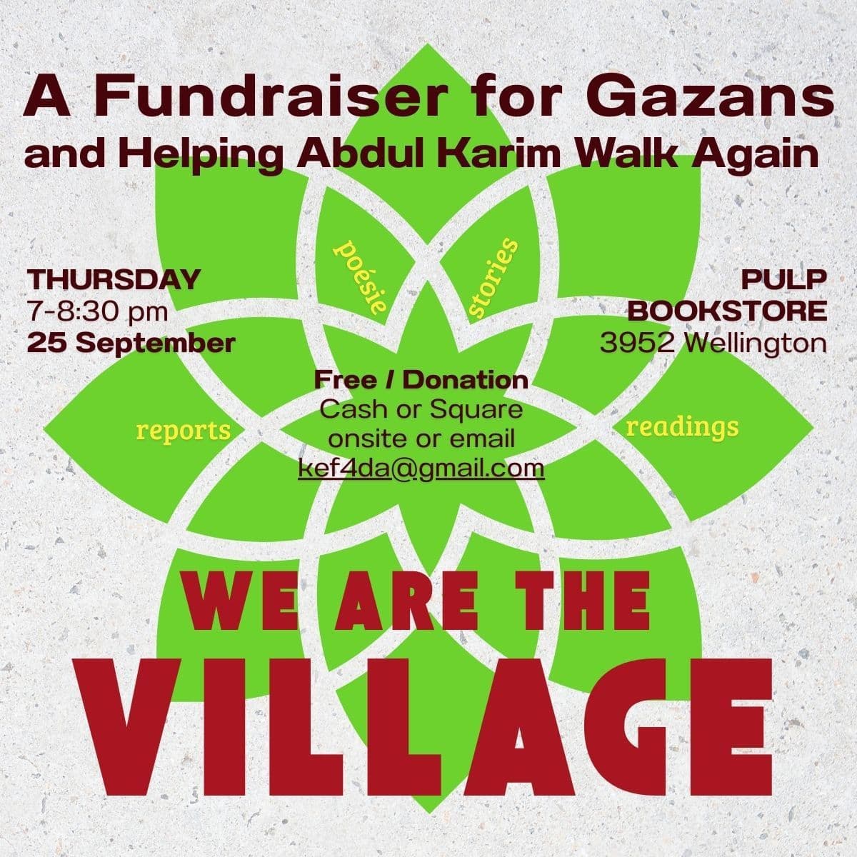 A Fundraiser for Gazans