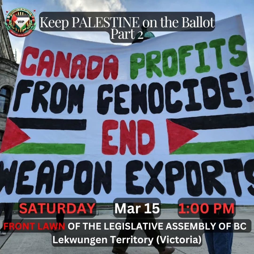 CANADA PROFITS FROM GENOCIDE!