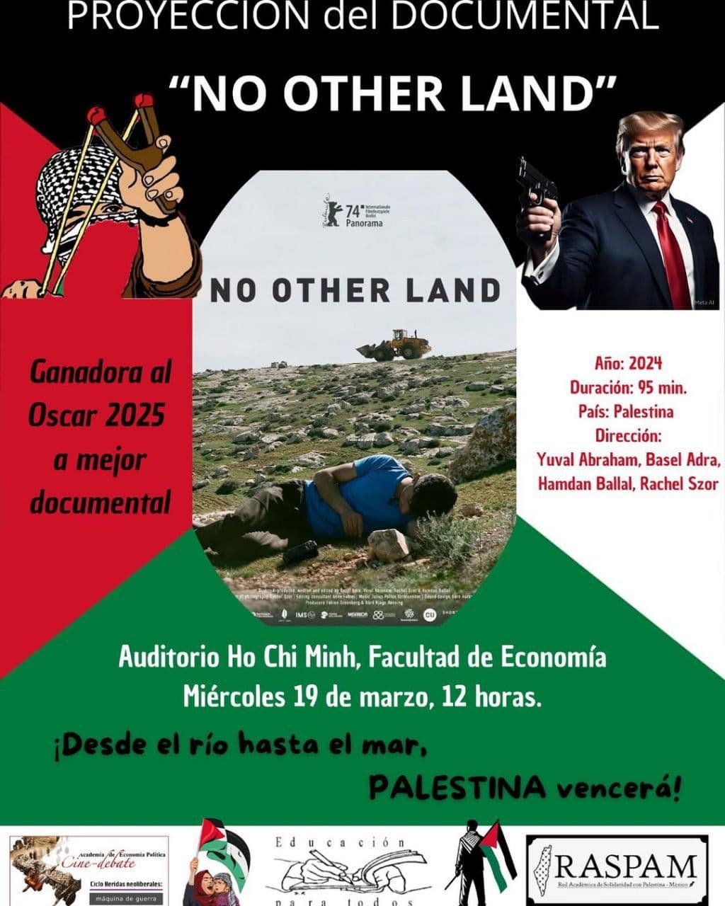 PROYECCION del DOCUMENTAL "NO OTHER LAND"