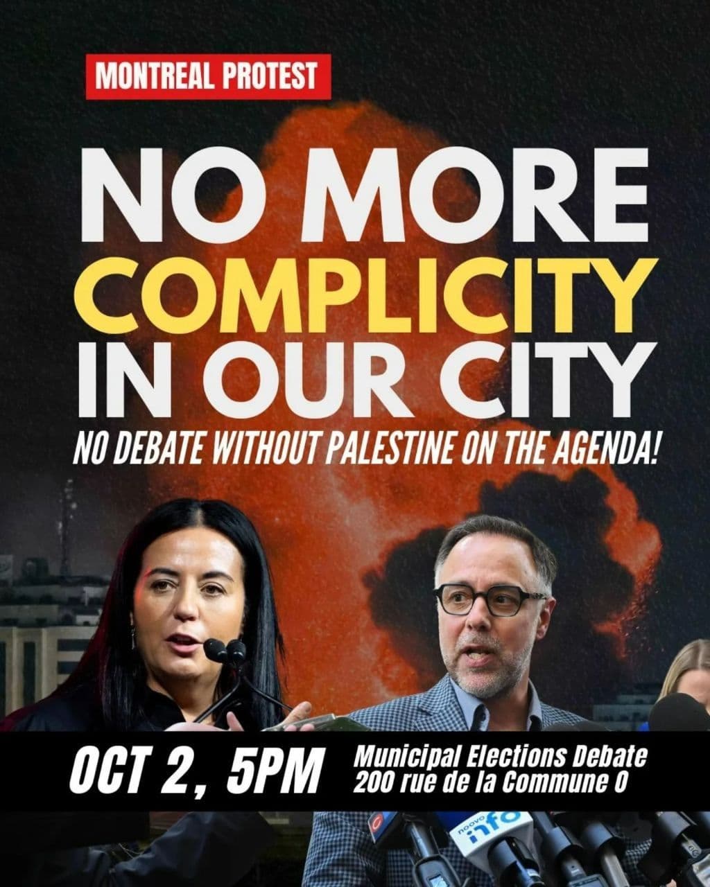 NO MORE COMPLICITY IN OUR CITY