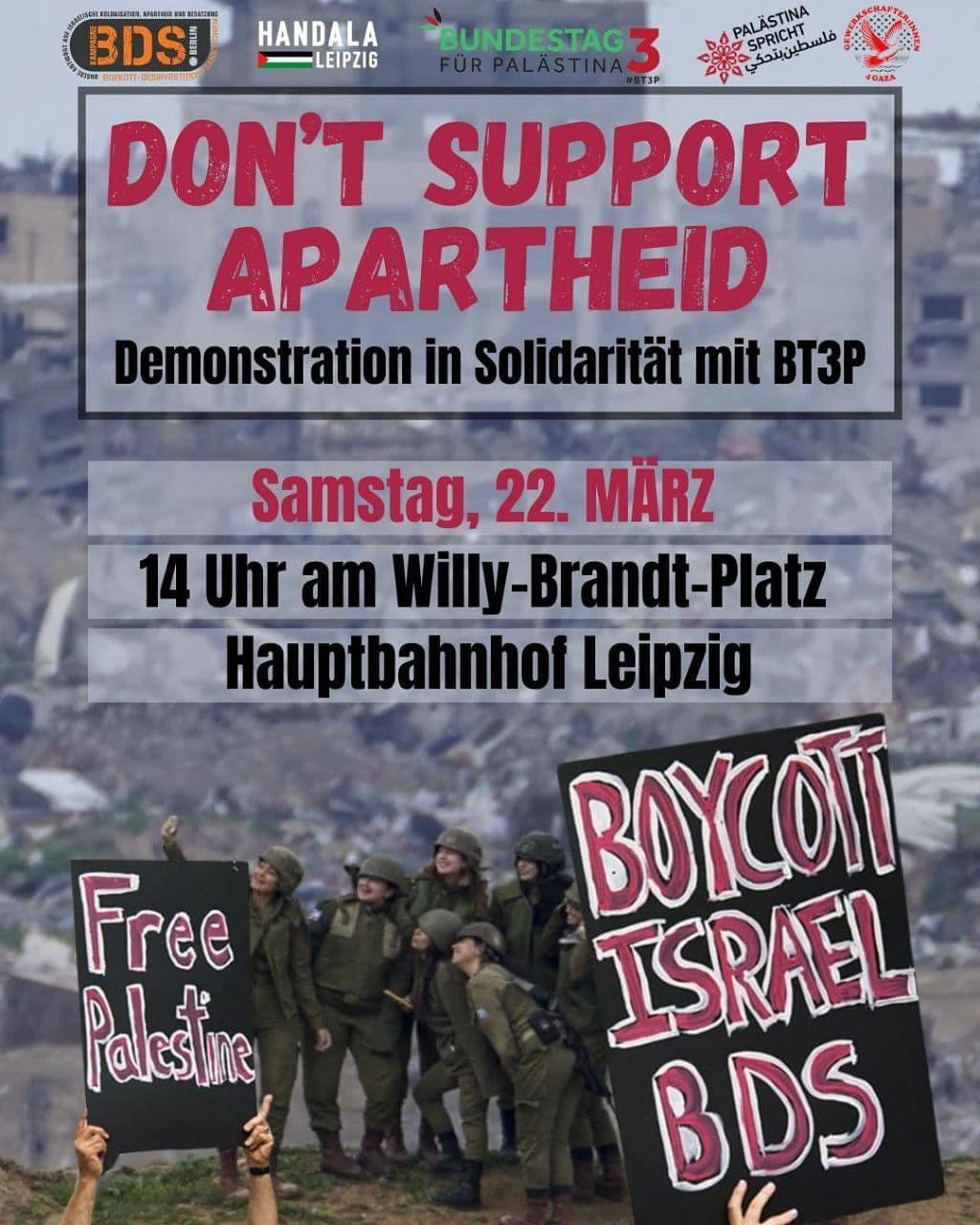 DON'T SUPPORT APARTHEID